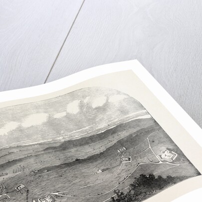 View of the Town and Fortifications of Schumla, 1854, Crimean War, Bulgaria by Anonymous