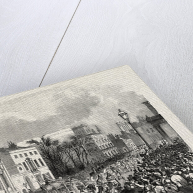 Opening of Parliament: The Royal Procession Passing Whitehall, London, 1854 by Anonymous