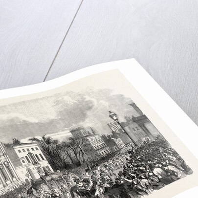 Opening of Parliament: The Royal Procession Passing Whitehall, London, 1854 by Anonymous