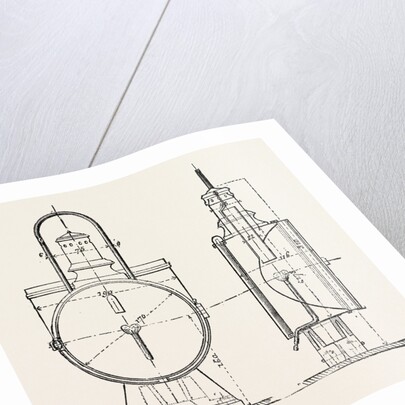 Compressed Oil Gas for Lighting Cars, Steamboats, and Buoys: Locomotive Headlight, 1882 by Anonymous