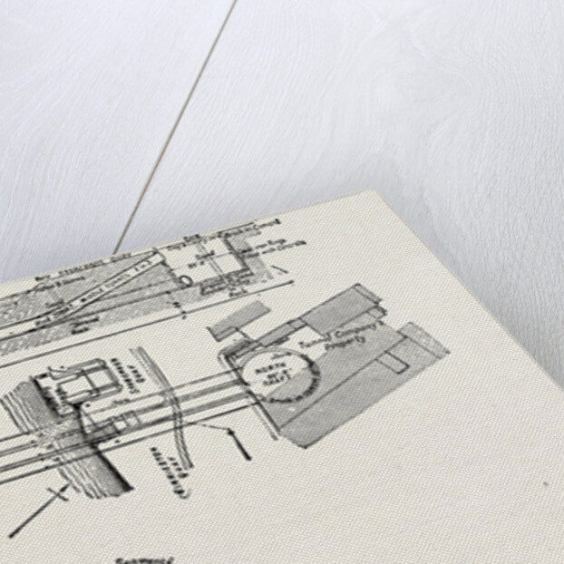 Technical Drawing of the Tunnel Under the River Clyde at Glasgow, UK, 1890 by Anonymous