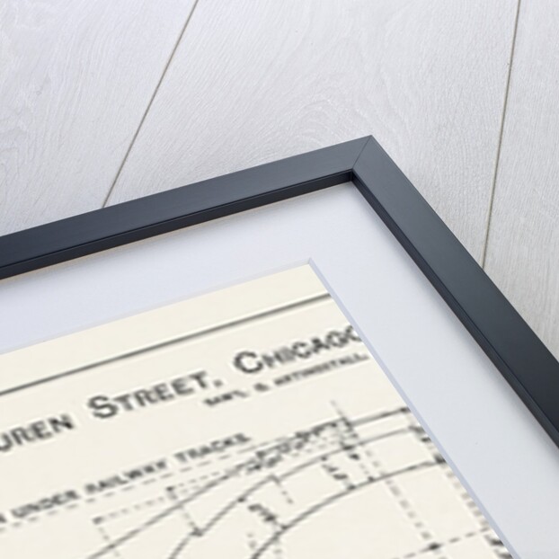 Cable Railway Tunnel Under River Near Van Buren Street, Chicago, 1890: Elevation of Tunnel Portal, and Section Showing Dimensions by Anonymous