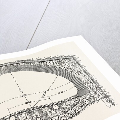Cable Railway Tunnel Under River Near Van Buren Street, Chicago, 1890: Section Under River by Anonymous