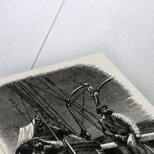 Conversation at Sea, Vessel, Sailor, Sailors, Maritime by Anonymous