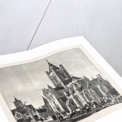 The Restoration of Christ Church Cathedral, Dublin, Ireland, View of the Exterior and the Synod House by Anonymous