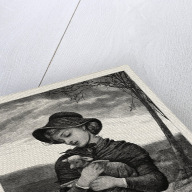 The Foundling, Woman, Lamb, Romantic by Anonymous