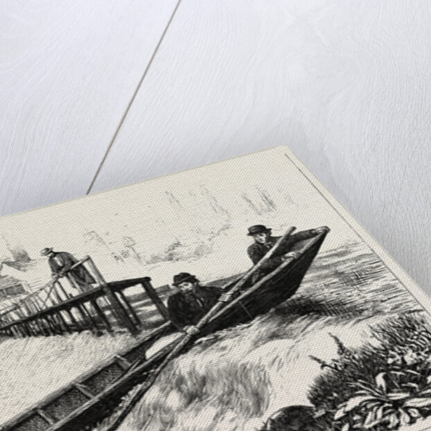 Shooting a Weir, a Sketch on the Thames above Richmond by Anonymous