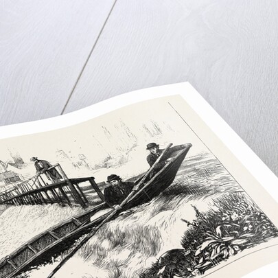 Shooting a Weir, a Sketch on the Thames above Richmond by Anonymous