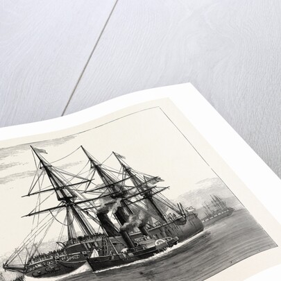 The Collision Between the German Ironclads in the Channel: The Konig Wilhelm Being Towed Into Portsmouth Harbour by Anonymous