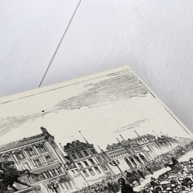 The Berlin Congress, Entrance to the Royal Castle, Keeping the Road for the Guests to the Banquet by Anonymous