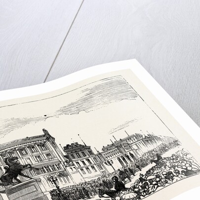 The Berlin Congress, Entrance to the Royal Castle, Keeping the Road for the Guests to the Banquet by Anonymous