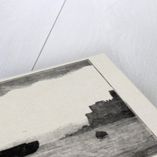 Our Indian Contingent at Malta: Floating a 38 Ton Gun Across the Harbour of Marsa-Muscetta, Anchored for the Night by Anonymous