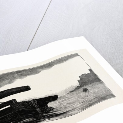 Our Indian Contingent at Malta: Floating a 38 Ton Gun Across the Harbour of Marsa-Muscetta, Anchored for the Night by Anonymous