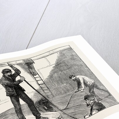 Manufacturing an Electric Telegraph Cable: Coiling Down the Cable in the Tank, 1873 by Anonymous