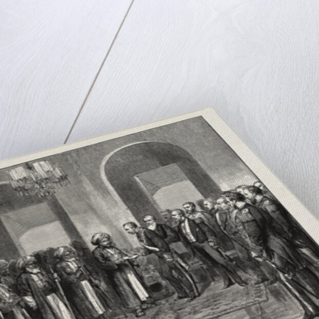 The Slavery Question in East Africa: Reception of Sir Bartle Frere in Durbar by the Sultan of Zanzibar, 1873 by Anonymous
