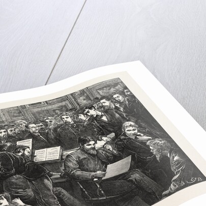 An Artists' Soiree: A Sketch at the Hogarth Club, UK, 1873 by Anonymous
