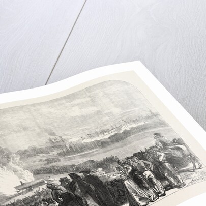 The Revolution in Spain: Burning the Garotting Scaffold at Madrid, 1868 by Anonymous