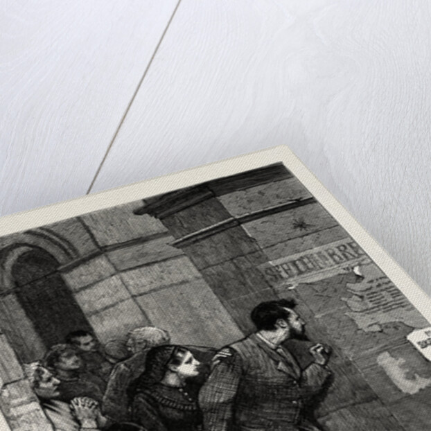 The In Paris During the Fighting: Waiting for the Troops, Not Far Off, France, 1871 by Anonymous
