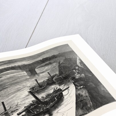 The Gunboats on the Loire Captured at Orleans by the Prussians, France, 1871 by Anonymous