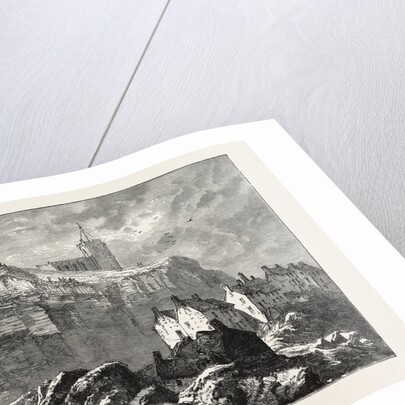 The Landslip at Whitby, UK, 1871 by Anonymous