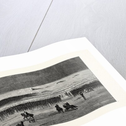On the Beach at St. Malo: Departure of Levies for the Front, France, 1871 by Anonymous