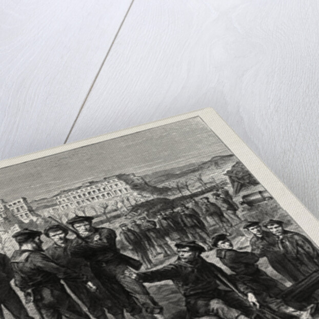 The The Sailors Refusing to Evacuate Fort Montrouge, France, 1871 by Anonymous