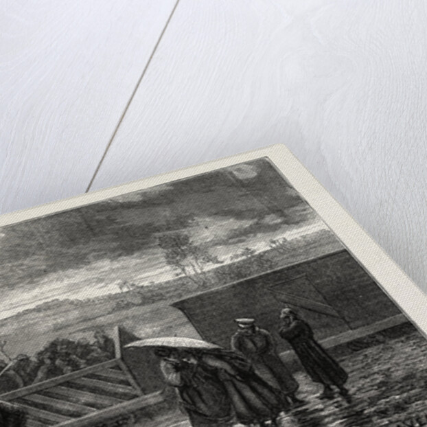 The At the Station, Prussians Selling Water, France, 1871 by Anonymous