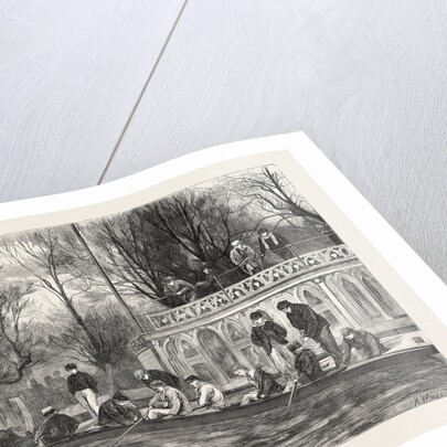 A Sketch on the Isis, the Oxford Crew at Home, UK, 1871 by Anonymous