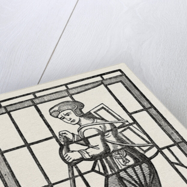 The Pedlar and His Dog, From A Window in Lambeth Church, London by Anonymous