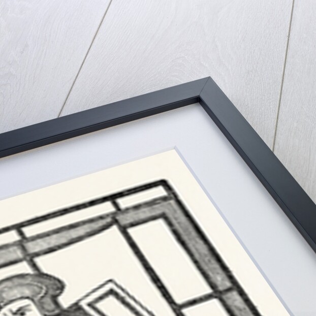 The Pedlar and His Dog, From A Window in Lambeth Church, London by Anonymous