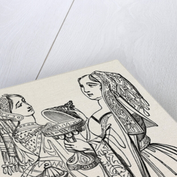 Head Dresses, From Tapestry, Temp. Henry VIII. by Anonymous