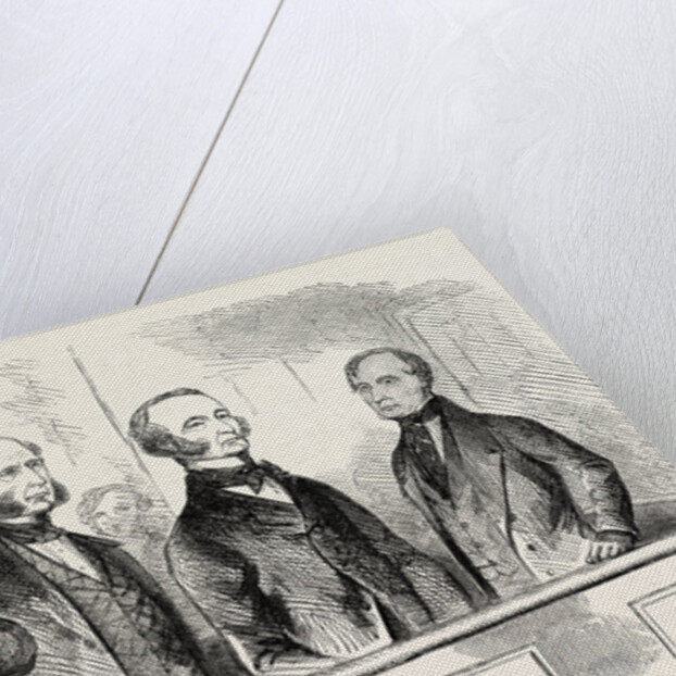 A Sketch at Bow Street on July 11, 1855; Sir J.D. Paul, Strahan, Bates, Tyrrell (Jailer) by Anonymous