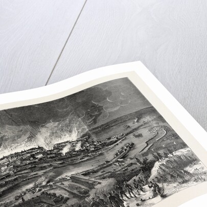 The Crimean War: Conflagration of Sebastopol, on the Morning of September 9, 1855, from the Height at the Termination of the Redan by Anonymous