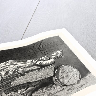 The Recovered Figure-Head of the Missing British Training-Ship Atalanta Sketched at St. Johns, Newfoundland by Anonymous