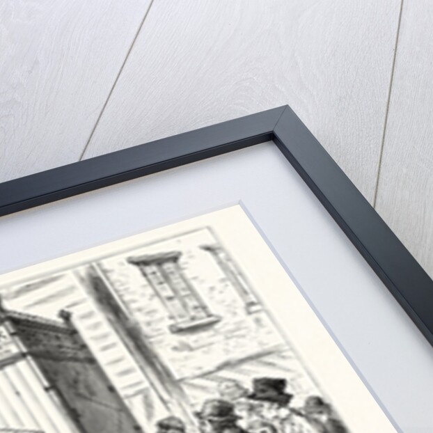 New York City: Free Distribution of Ice-Water by the Business Men's Moderation Society. A Scene in the Italian Quarter by Anonymous