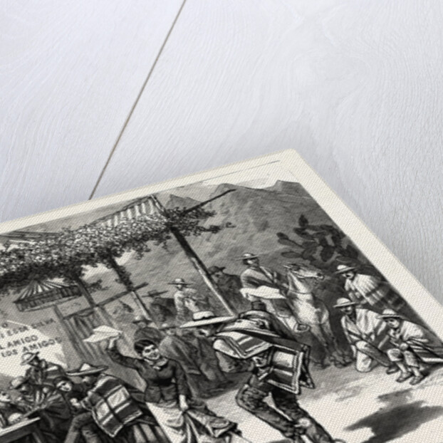 Chile: The Cueca, or National Dance; a Scene in a Roadside Inn Near Valparaiso by Anonymous