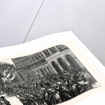 Belgium: The Jubilee of Independence, King Leopold Responding to Addresses and Reviewing the Historical Cavalcade, Brussels by Anonymous