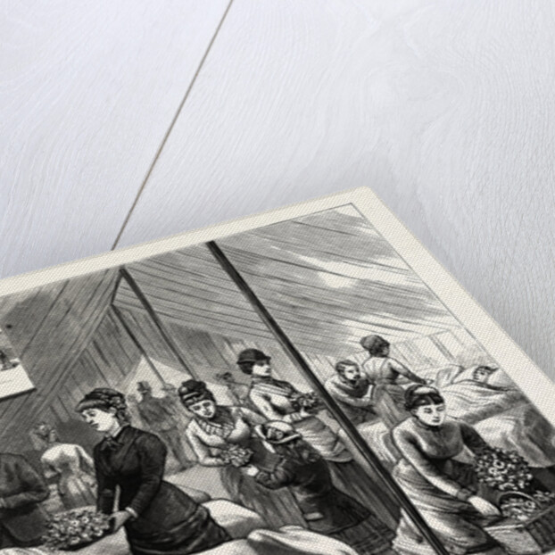 New York: Ladies of the Flower and Fruit Mission Waiting Upon Patients, in the Hospital Tent on Ninety-Ninth Street by Anonymous