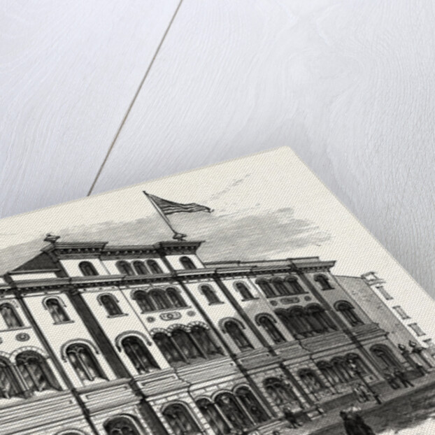 New York: The Astor Library, with Its Recent Addition by Anonymous
