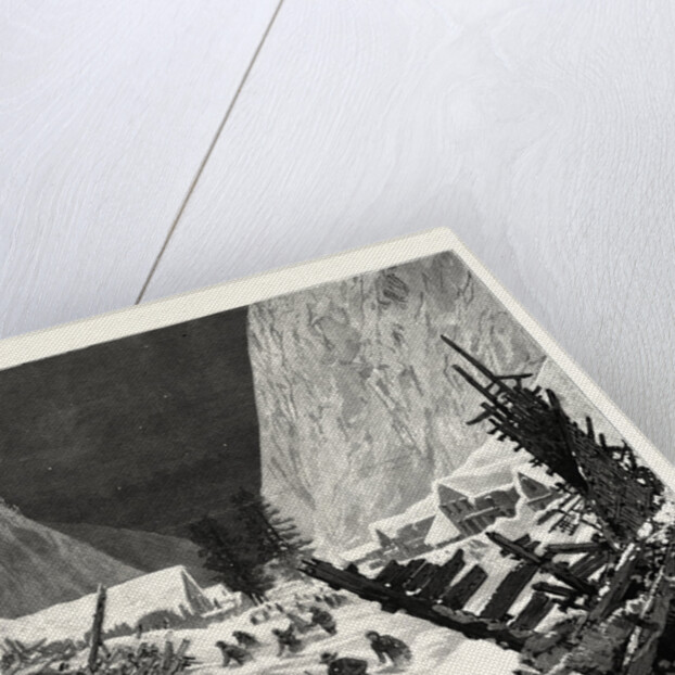 Utah: The Recent Snow Slide in the Wahsatch Mountains, Effects of the Avalanche in the Town of Alta by Anonymous