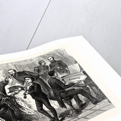 Maurice Dengremont, the Young Violinist, Playing Before the Imperial Family of Germany. Brasilian Violinist, 1867 - 1893 by Anonymous