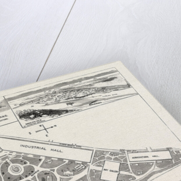New York: Ground Plan and Elevation of the Buildings. Avenues and Approaches Proposed for the World's Fair at Inwood by Anonymous