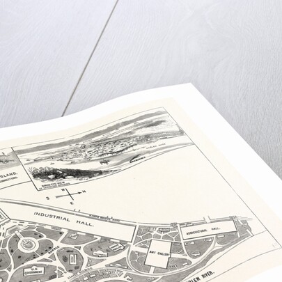 New York: Ground Plan and Elevation of the Buildings. Avenues and Approaches Proposed for the World's Fair at Inwood by Anonymous