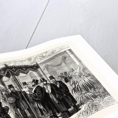 The Rothschild-Perugia Wedding in London, January 19th, the Hebrew Ceremony Beneath the Canopy, UK by Anonymous