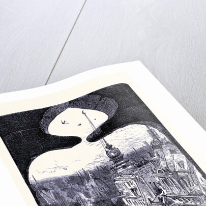 Broadway Seen from the Trinity Church Manhattan New York by Anonymous