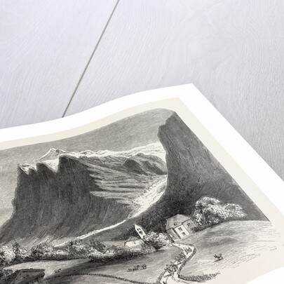 The village of Grindelwald and the glacier, near the Wetterhorn by Anonymous