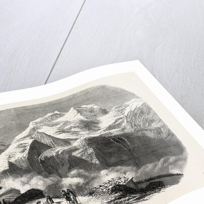 The Eiger, Moench and Jungfrau (canton of Bern), Switzerland, 1855, Engraving by Anonymous