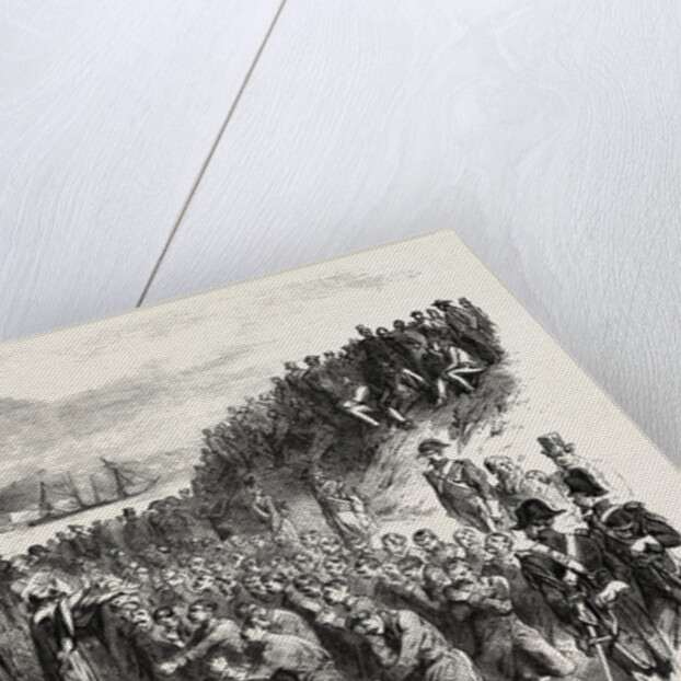 The Russian prisoners and the pope's blessing at Toulon, France by Anonymous