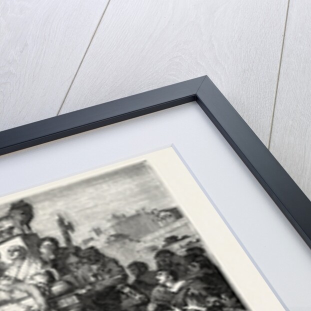 The death of Caesar, painting by M by Anonymous