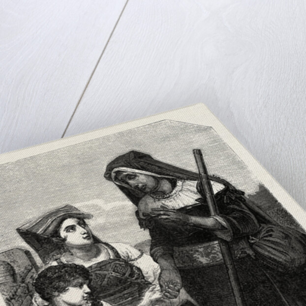 A fortune teller, painting by Mr Schnetz by Anonymous